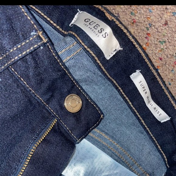 Guess High Rise Dark Jeans size 27 - Picture 4 of 4